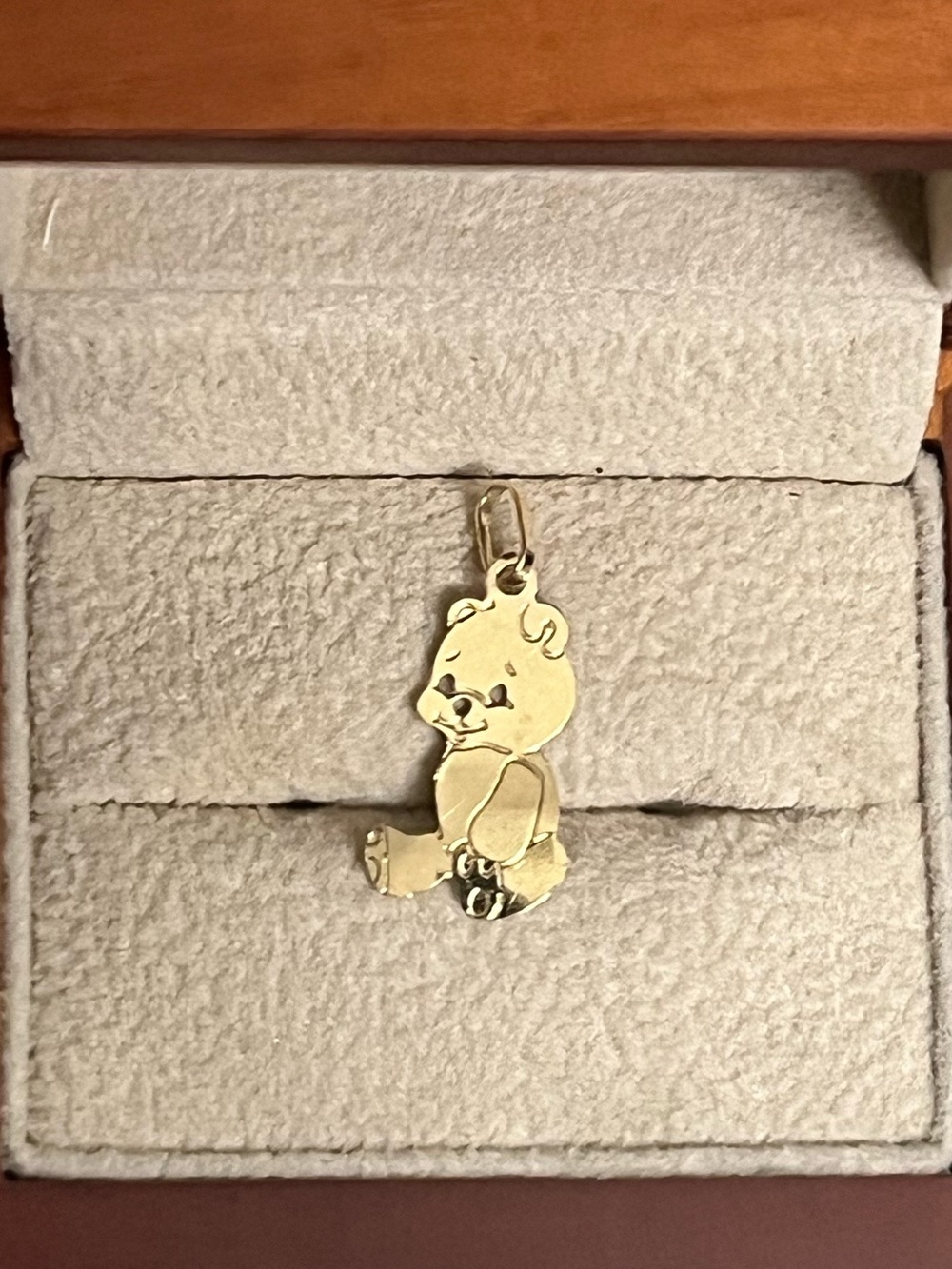 Vintage 14K Gold Teddy Bear Charm Pendant | Solid Gold Bear Charm
